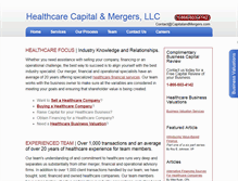 Tablet Screenshot of healthcarecapitalmergers.com